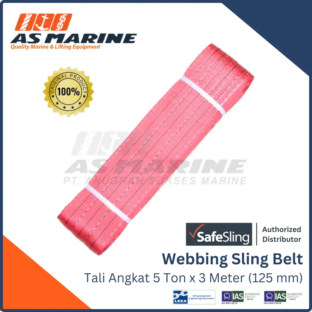 Webbing Sling Belt / Tali Angkat 5 Ton x 3 Meter Safesling